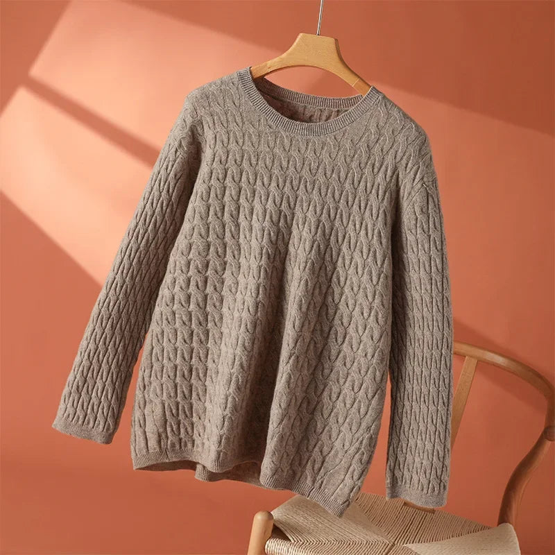 Women's Lightweight Knit Sweater with Relaxed Fit and Versatile Style