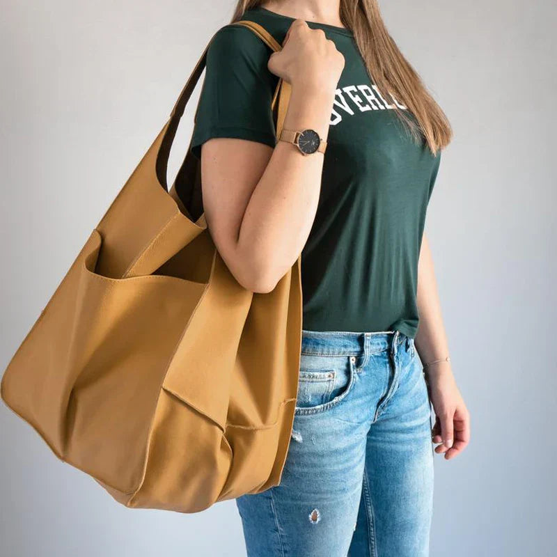 Street-Wave Arlo Rove Carryall Tote Bag - Supremely Spacious Leather Tote With Deep Side Pockets