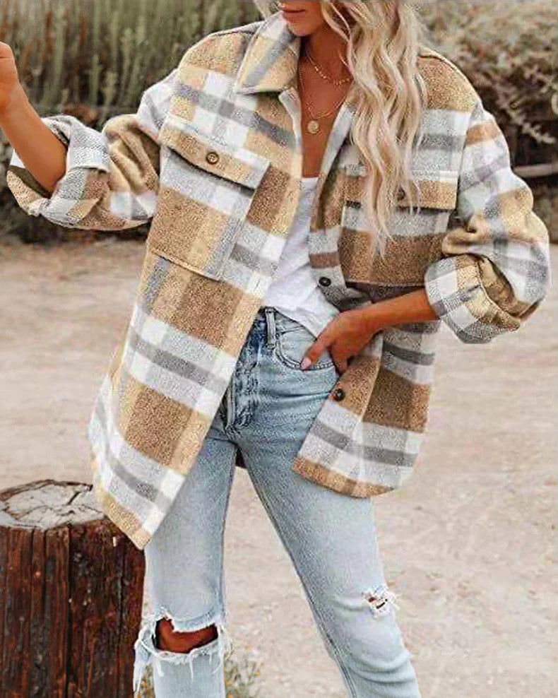 Street-Wave Warm Wool Coat For Women - Cozy, Stylish Winter Jacket With Premium Fit