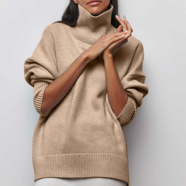 Street-wave Rollneck Sweater For Women Soft Fabric Cozy Comfort Versatile Chic Effortless
