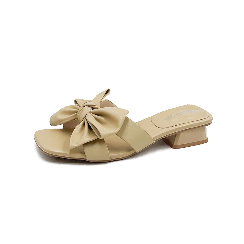 Women Sandals Streetwave Comfort Fit Bow Accent Leather Sandals For Everyday Style And All Day Comfort
