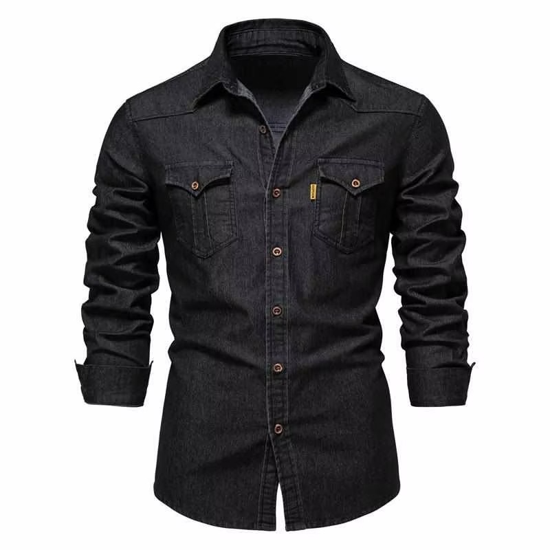 Men's Slim Fit Cotton Ice Sensation Long Sleeve Urban Shirt Breathable Moisture Wicking For City Life