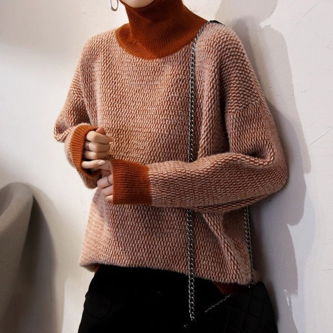 Street Wave Matilda Style Pullover Cozy Knit Warm Winter Essential For Women Modern Easy Care