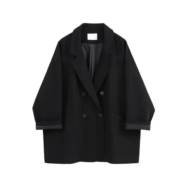 Oversized Double-Breasted Blazer Street-Wave For Modern Professionals Effortless Polished Style