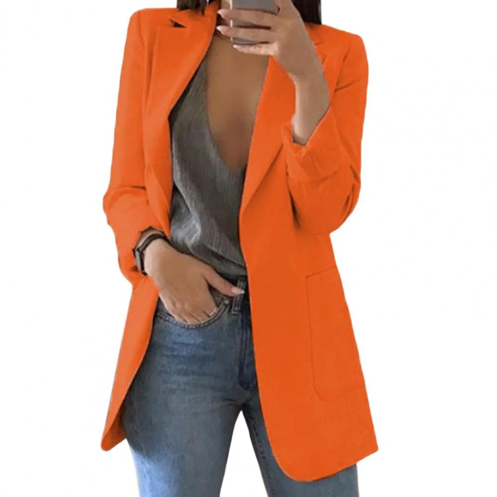 Womens Blazer Streetwave Tailored Longline Fit For Office Professionals Versatile Wardrobe Essential