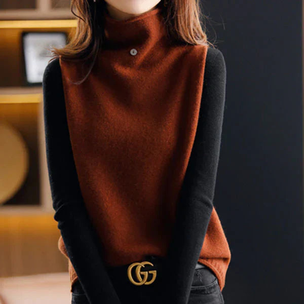 Street-Wave Loose Turtleneck Jacket Women Cozy Chic Knit Top For Everyday Wear Versatile Essential