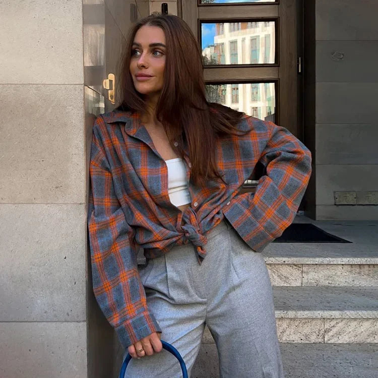 Street-wave Classic Plaid Flannel Shirt Cotton Soft Comfort Timeless Everyday Essential for Men and Women