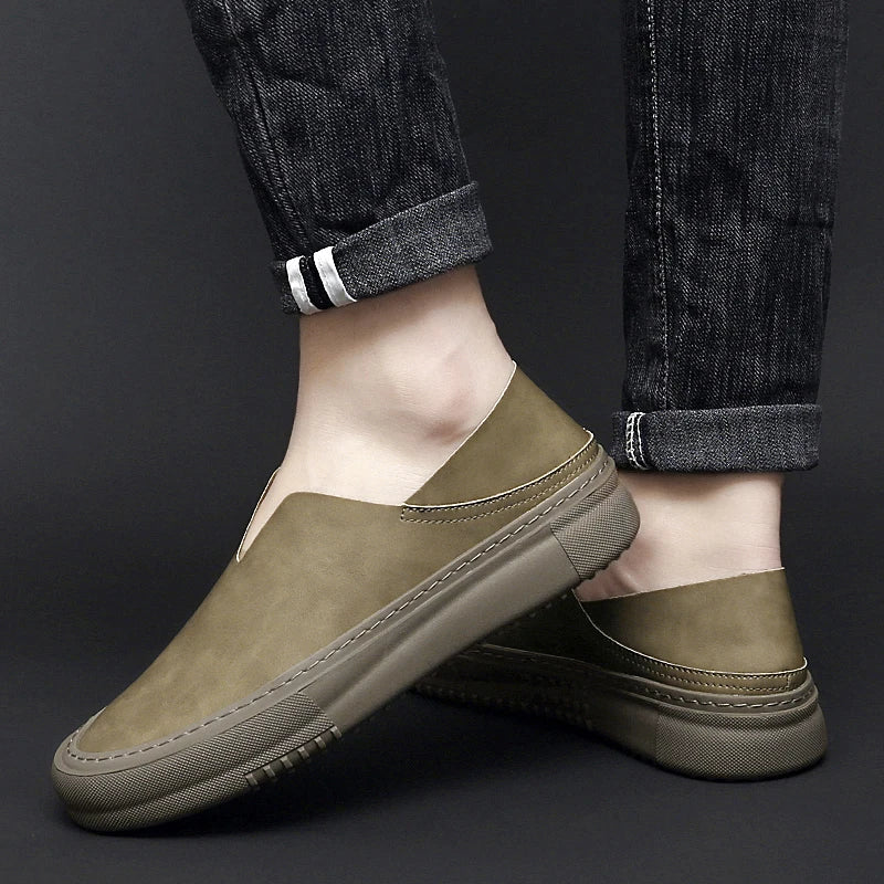 Street-Wave UrbanStyle Leather Loafers For Men Handcrafted Genuine Leather Slip-On Comfort