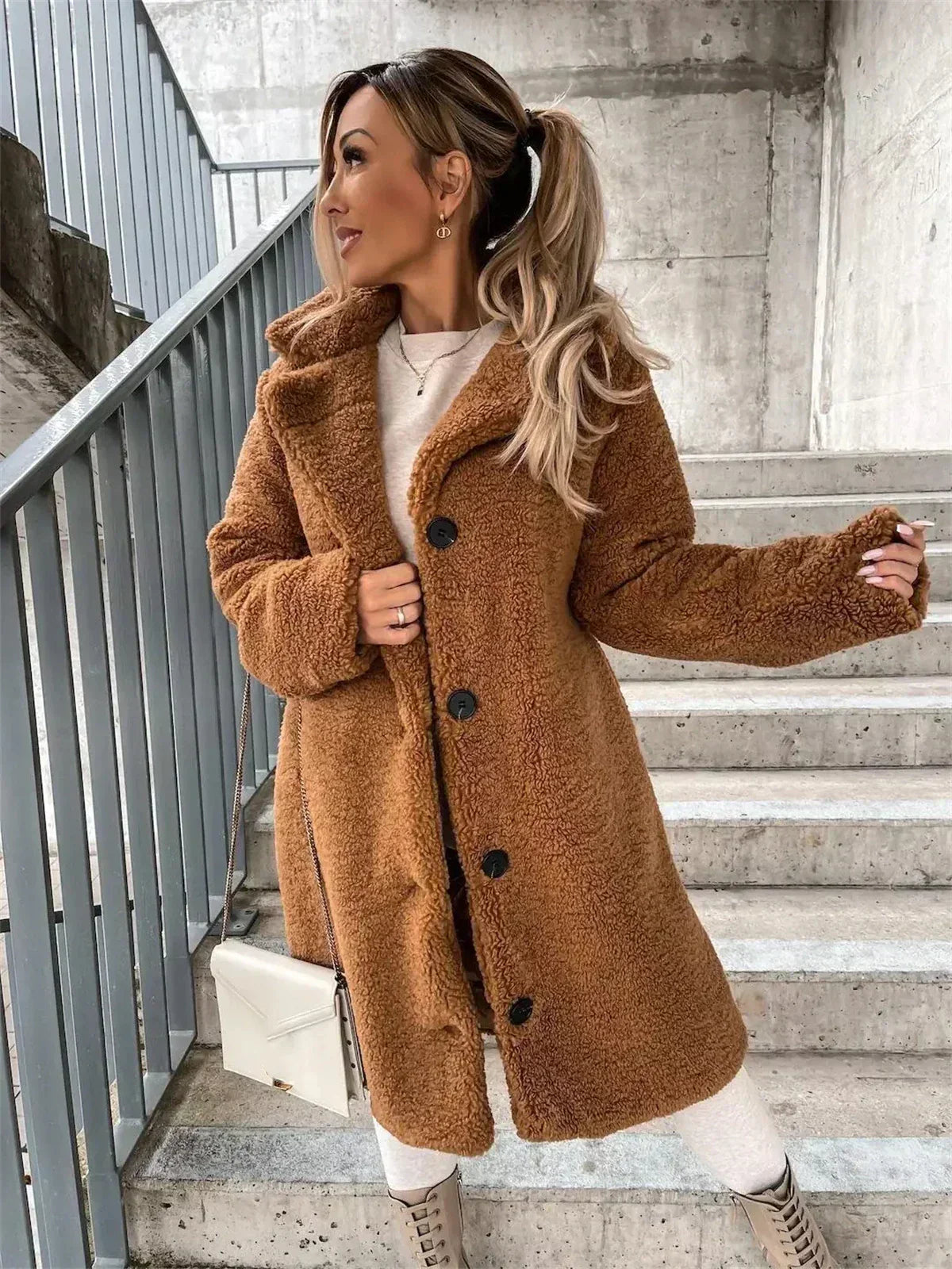 Street-wave Women's Longline Cardigan Cozy Warmth For Chic Everyday Wear All Day Comfort