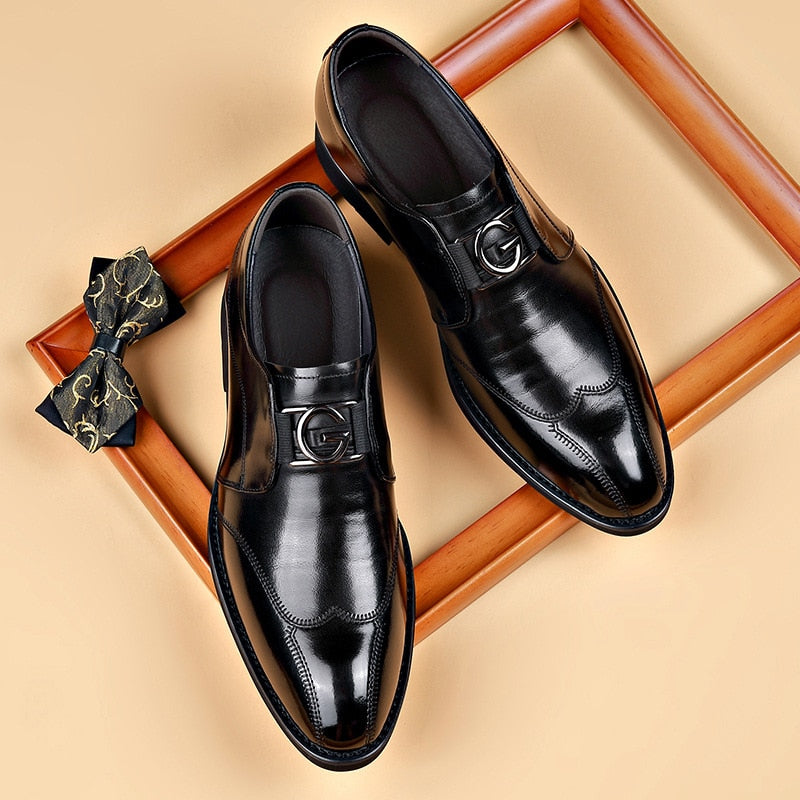 Ferratti Orthopedic Mens Leather Dress Shoes For All Day Comfort And Superior Support For Professionals