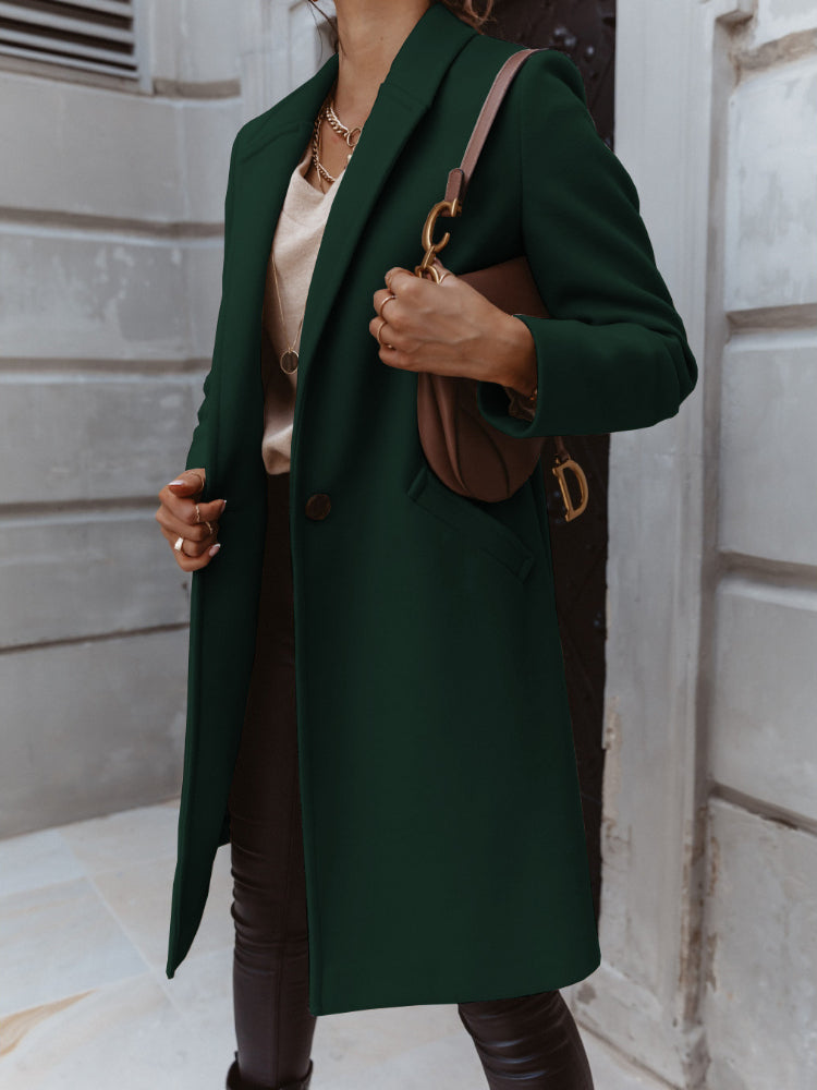 Street-Wave Alexis Women's Double-Breasted Long Coat Warmth and Style