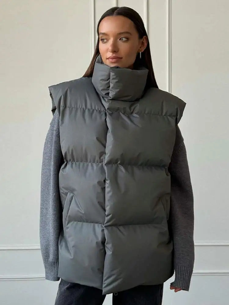 Street-Wave Womens Puffer Jacket Waterproof Cozy Warm Lining Stylish Winter Coat