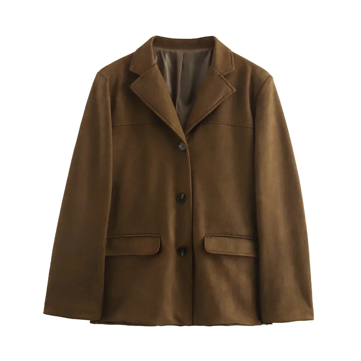 Street-Wave Womens Buttoned Oversized Jacket Winter Cozy