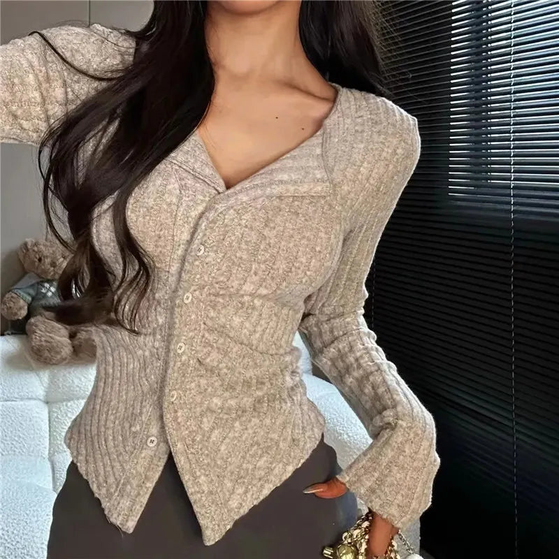 Streetwave Knitted Cardigan For Women Cozy Winter