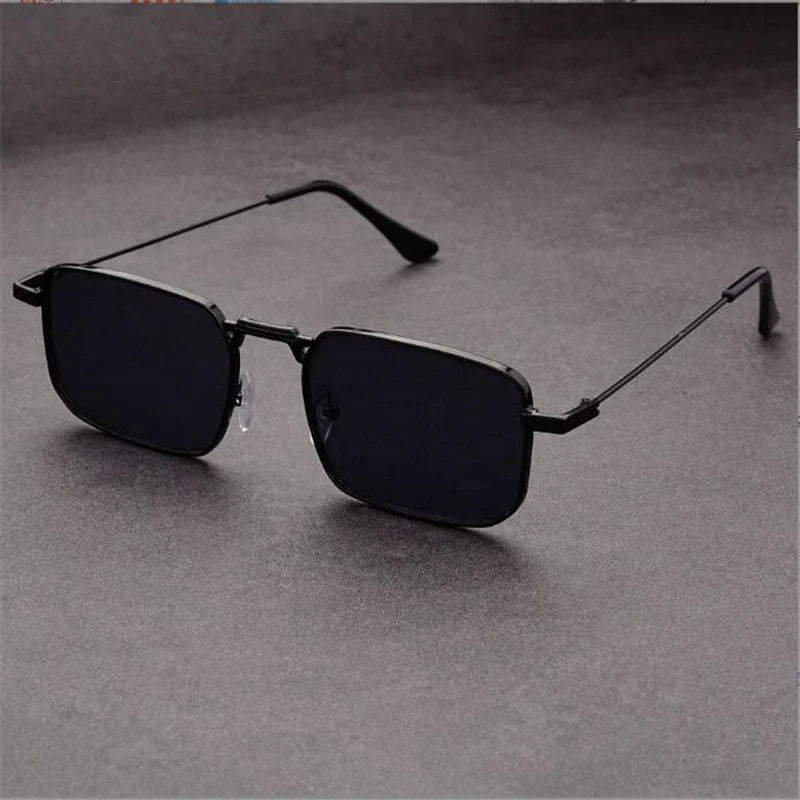 Nexium Rectangular Sunglasses With Featherlight Metal Frame UV400 Lenses And Adjustable Nose Pads