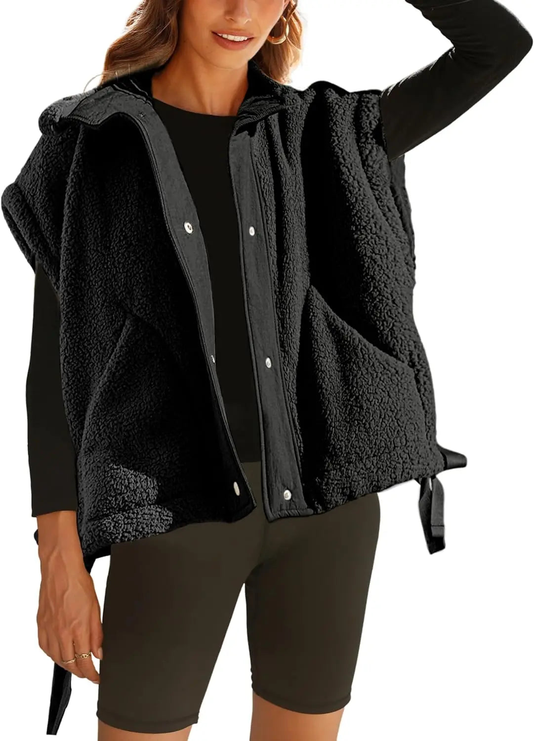 Street-Wave Michelle Sherpa Jacket Unisex Warm Layering Essential