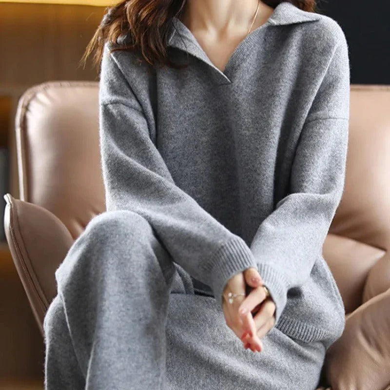 Street-Wave Womens Winter Two Piece Lounge Outfit Set Cozy Warmth and Comfort