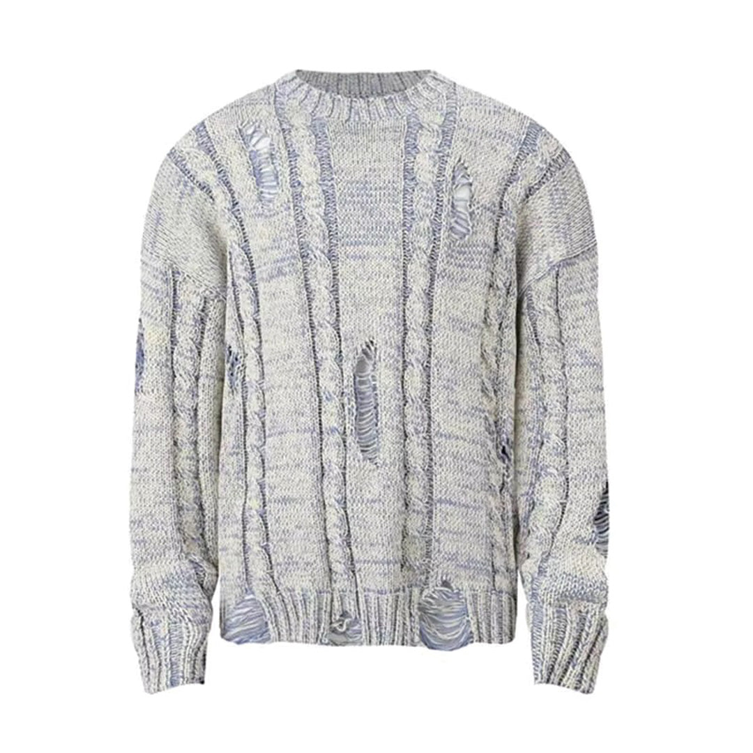 Distressed Cable Knit
