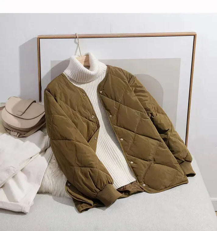 Street Wave Womens Autumn Winter Jacket Warm And Trendy Easy Care Coat For Fashion Forward Women
