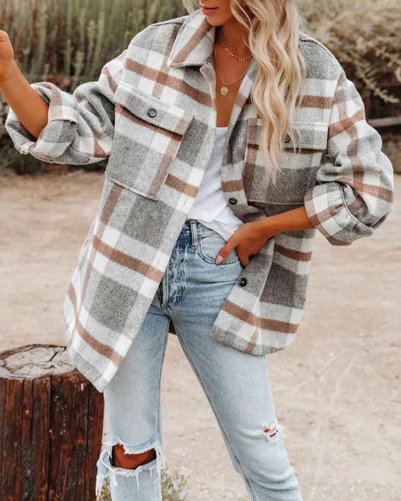 Street-Wave Warm Wool Coat For Women - Cozy, Stylish Winter Jacket With Premium Fit