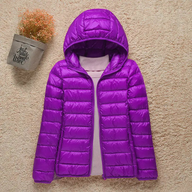 Street Wave Puffer Winter Jacket With Hood And Full Zip For Women Cozy Warmth Weatherproof Outerwear
