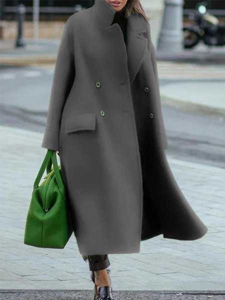 Street-wave Elegant Long Coat For Women On The Go With Timeless Fit And Premium Materials