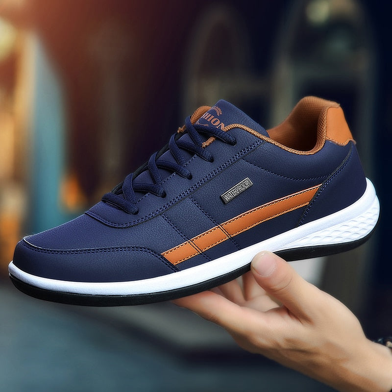 Street Wave Men's Shoes Elegant All Day Comfort Premium Leather Casual Sneakers for Men