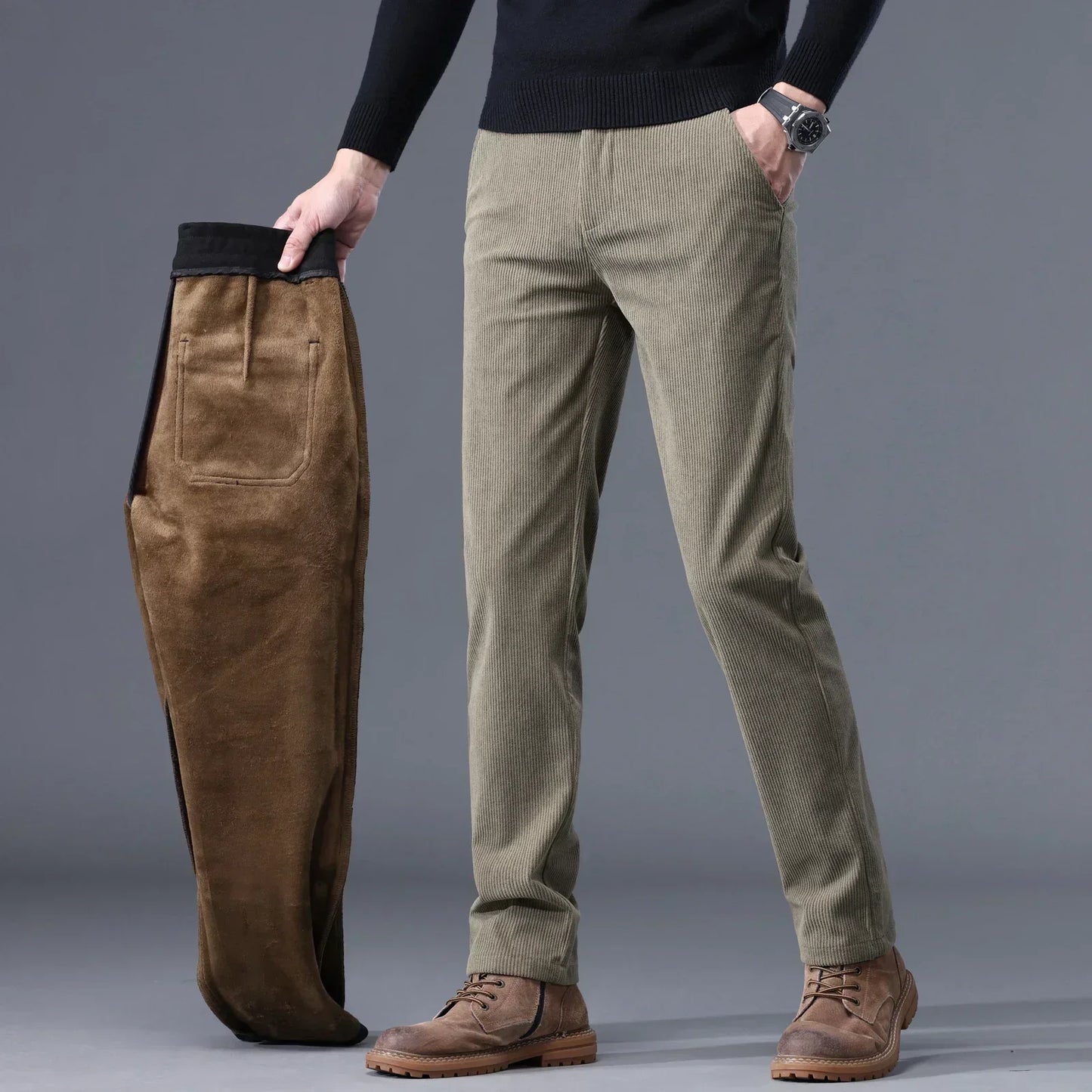 Street Wave Gabriel Mens Winter Fleece Lined Pants Warm Outdoor