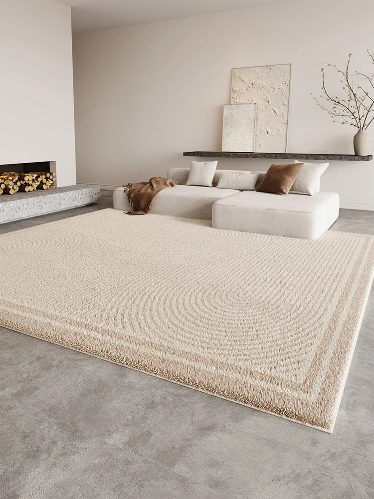 Eprolo Cream Fluffy Cloakroom Rug Non Slip Plush Homeowners