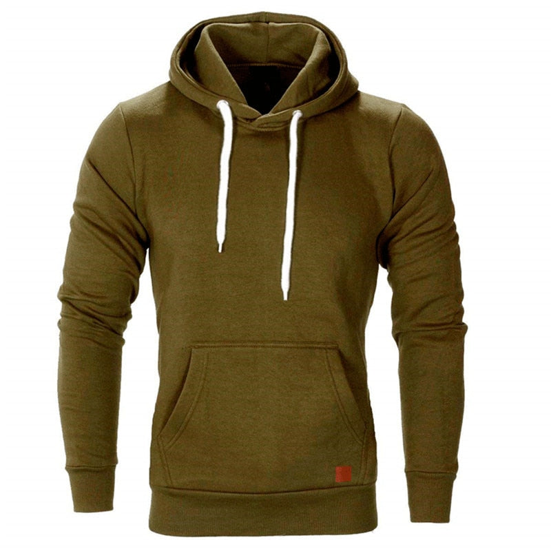 Street Wave Men Casual Hoodie With Kangaroo Pocket In 7 Colors For Everyday Comfort And Urban Style