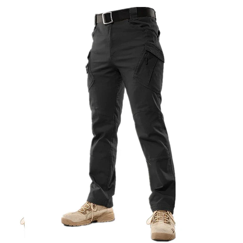 Street-Wave Men's Cargo Pants for Outdoor Adventure - Durable Functional Pockets