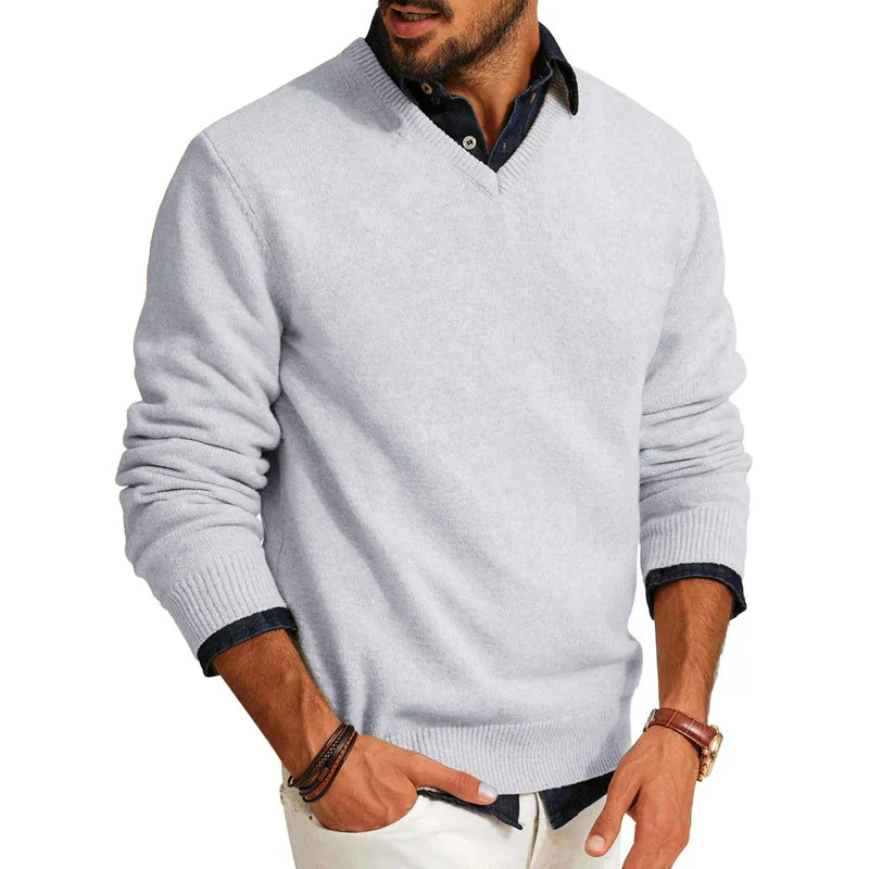 Street Wave Wool Blend Sweater For Men Lightweight Warmth