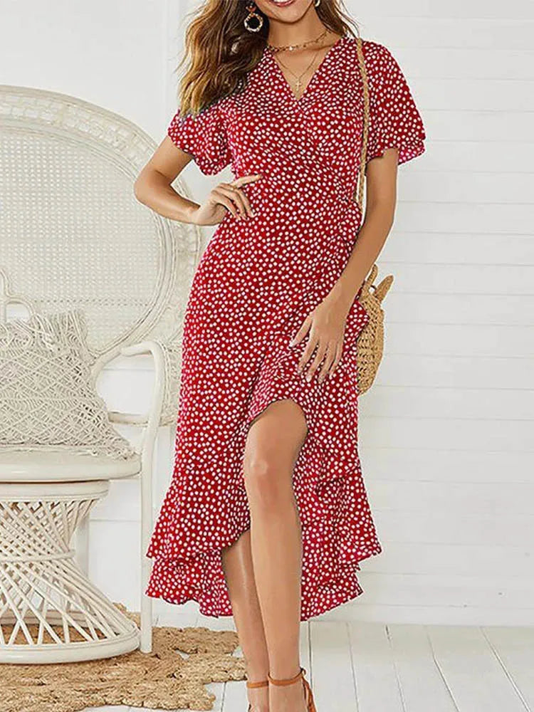 Women's Long Summer Dress with Sleeveless Design and Flowing Silhouette