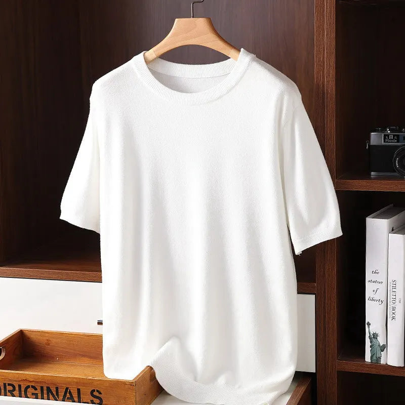Street-Wave Cashmere Knitted Shirt Ultra Soft Luxury Knit Top In Premium Cashmere For All Seasons