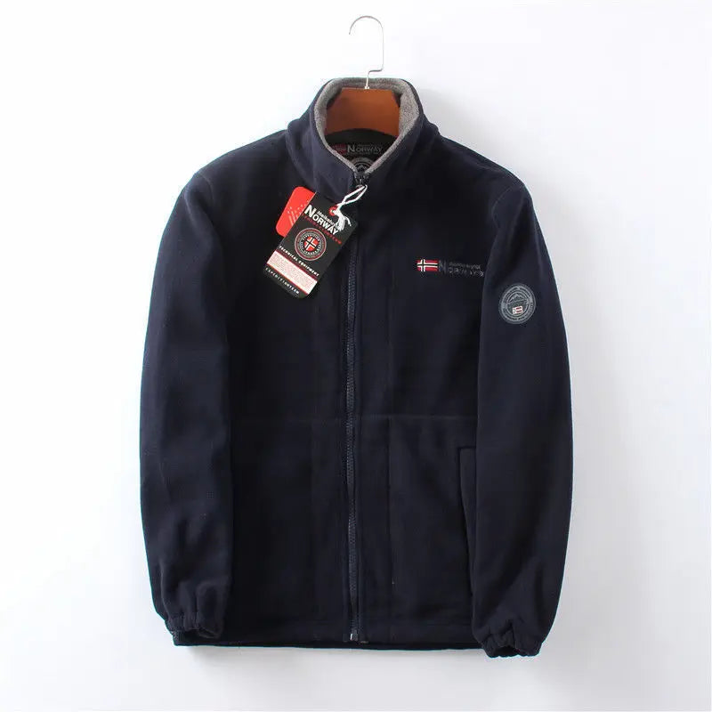 Street-Wave Men Fleece Jacket Winter Warmth And Nordic Outdoor Style For Adventurers