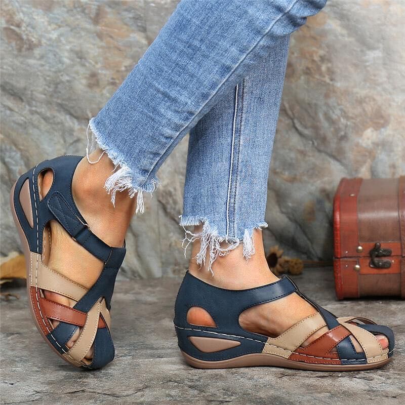 Heidi Orthopedic Retro Sandals by Street Wave for Women with Arch Support and Vintage Comfort