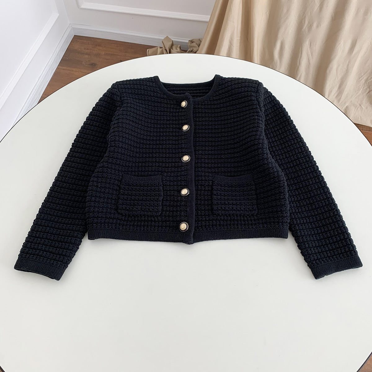 Street-Wave Striped Wool Knit Sweater For Women Waist Flattering Length Everyday Comfort