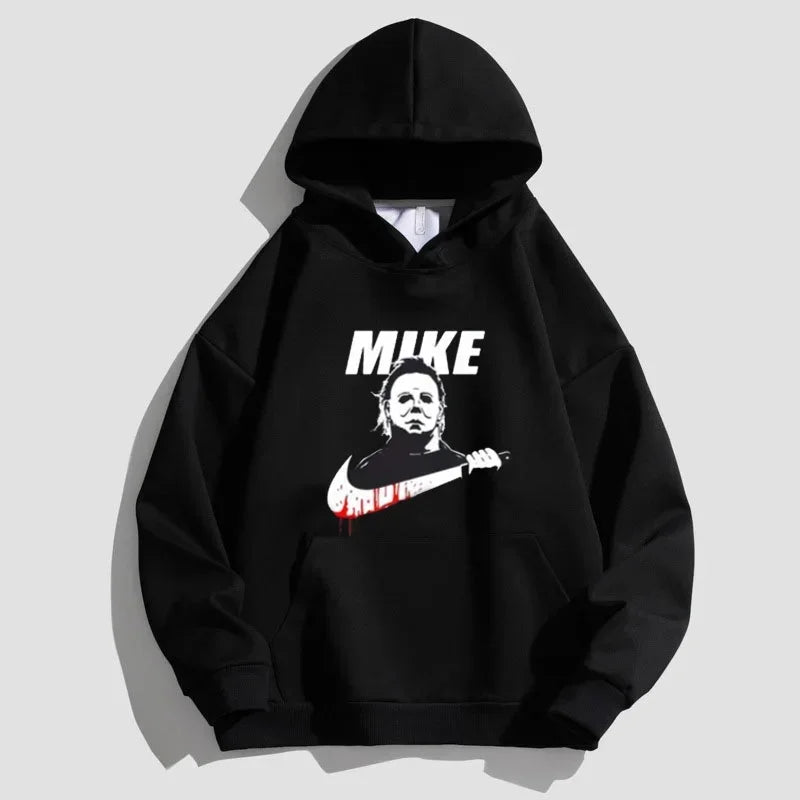 Street-Wave Mike Motif Hoodie For Men Premium Fleece Relaxed Fit Durable Stitching Graphic Print