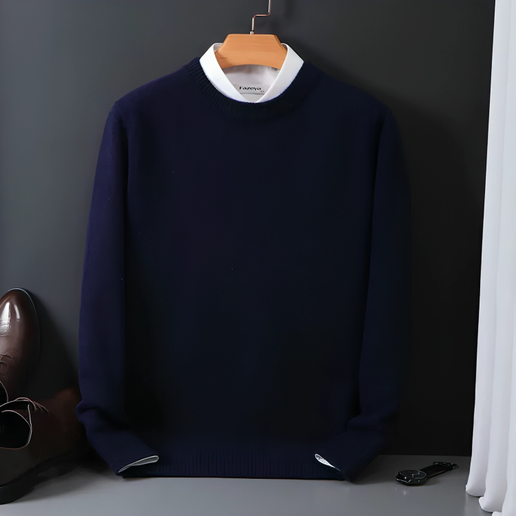 Street-wave Wool Blend Knit Sweater For Everyday Warmth And Classic Style Unisex