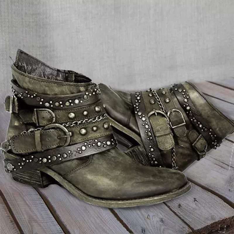 Streetwave Orthopedic Womens Boots All Day Comfort With Arch Support Stylish Studded