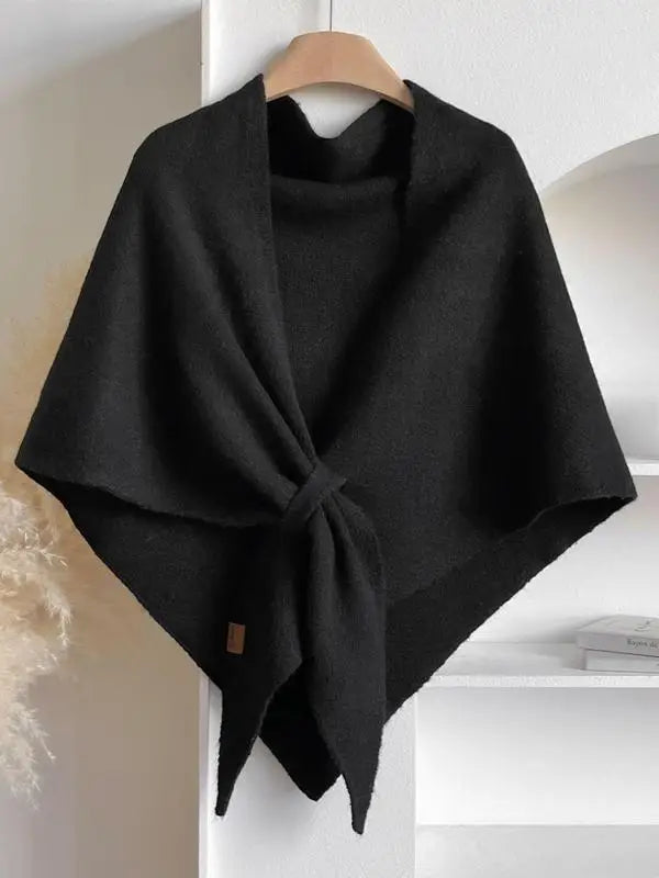 Isabella Soft Winter Knit Shawl Street Wave For Women Effortless Chic