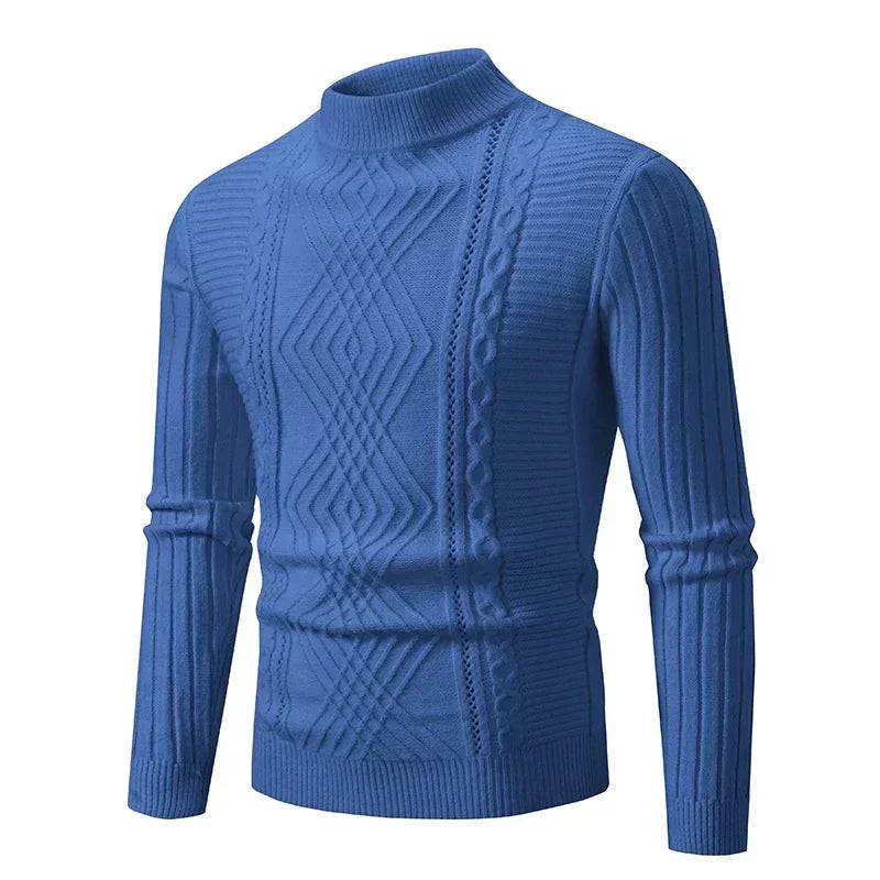 Street Wave Textured Knit Sweater Soft Warm Classic Yet Modern For Everyday And Festive Wear