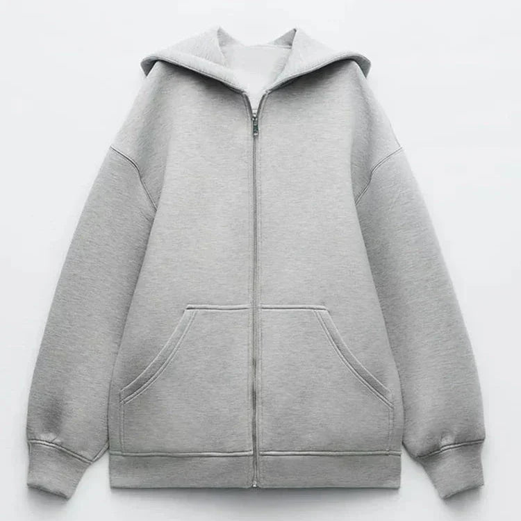 Street-Wave Hooded Jacket Womens Flattering Fit Cozy Urban Outerwear For Her Everyday Comfort