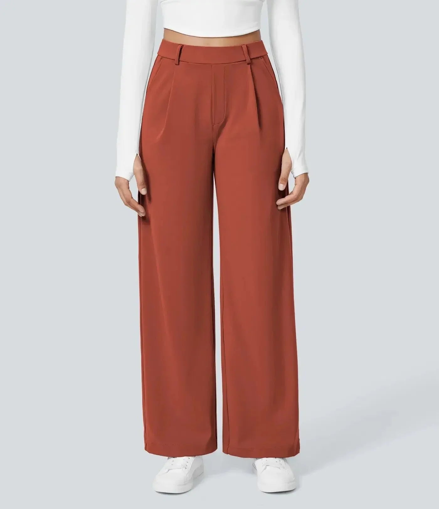 Donna Wide Leg Trousers Street-Wave For Modern Professionals Versatile