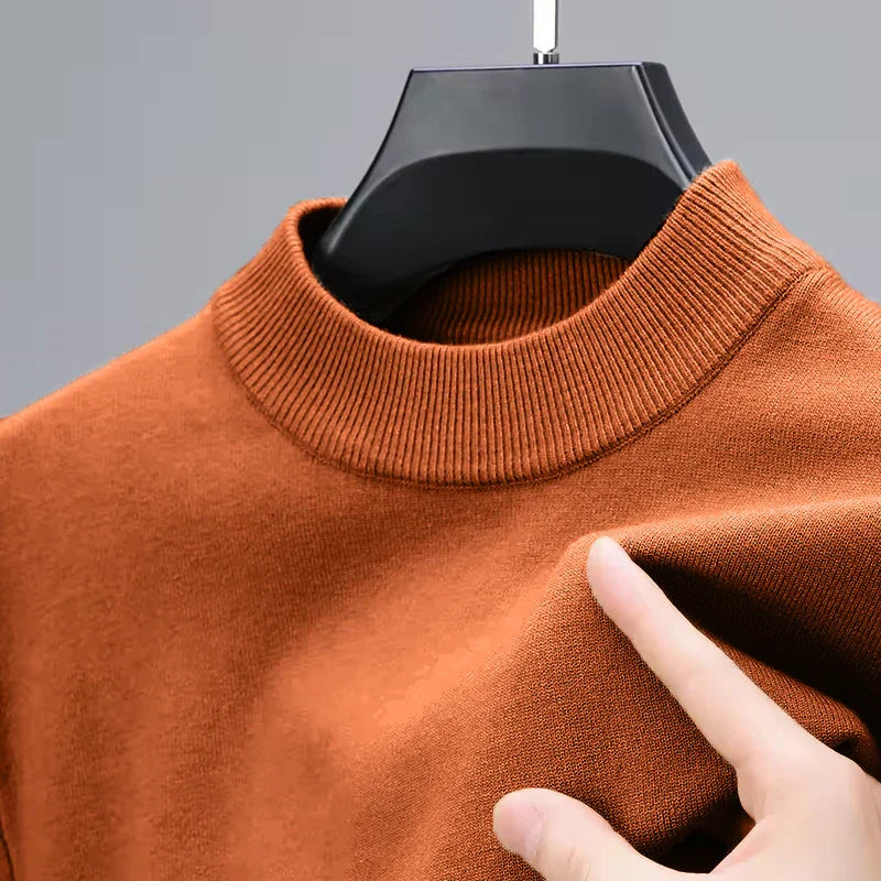 Street-Wave Mens Knit Sweater With Modern Textured Knit Fabric And Eco Friendly Style