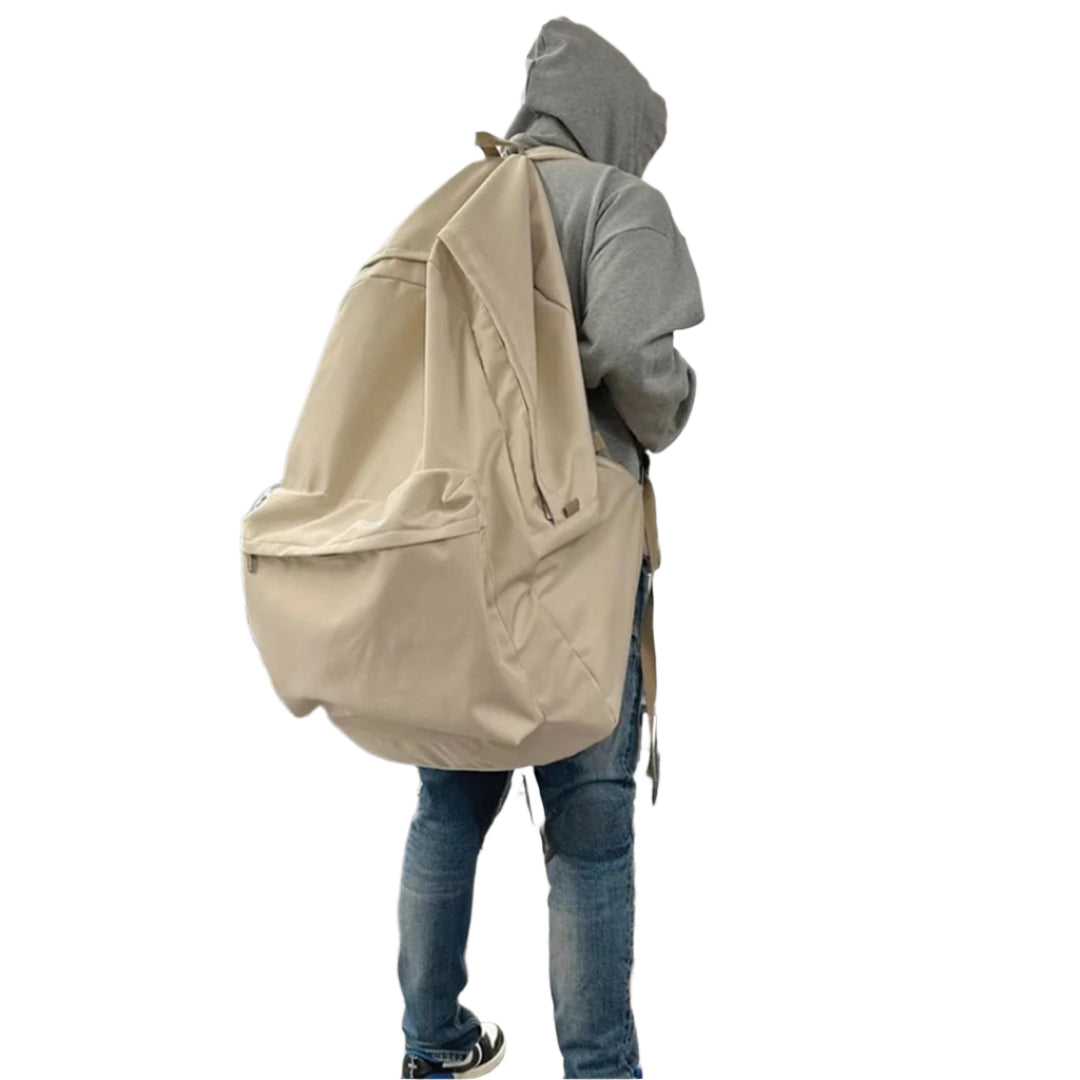 Street-Wave Super Large Backpack - Oversized Nylon Polyester Design for Bold Utility and Streetwear Swagger