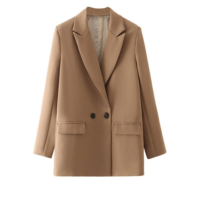 Street-Wave Vintage Blazer For Women Blue Tailored Fit With Bold Color Statement And Versatility