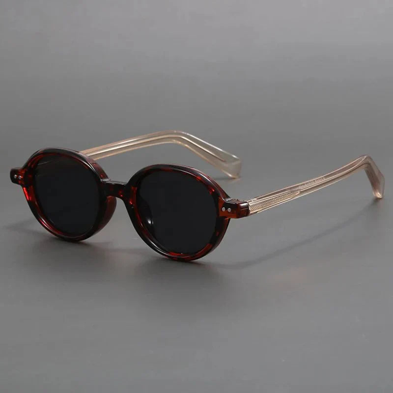 Street-Wave Carter Vintage Inspired Round Sunglasses Polarized UV Lenses Lightweight TR90 Frame