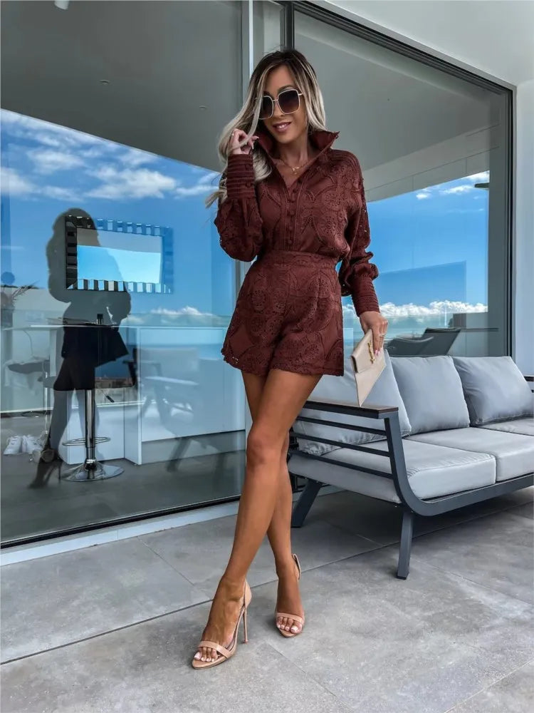 Street Wave Eliza Lace Summer Set For Women Breathable Romantic Look