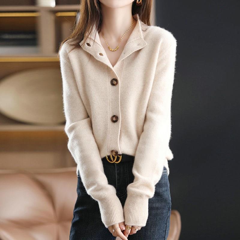 Street-wave Womens Warm Cardigan Vest Cozy Knit For Everyday Elegance And Comfort